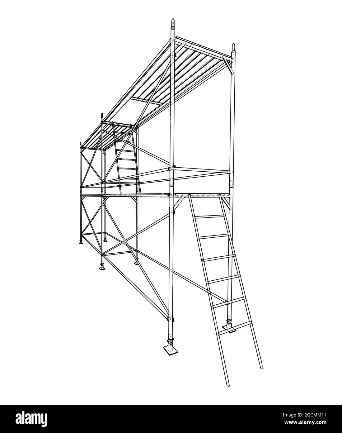 Prefabricated scaffolding. Vector Stock Vector Image & Art - Alamy
