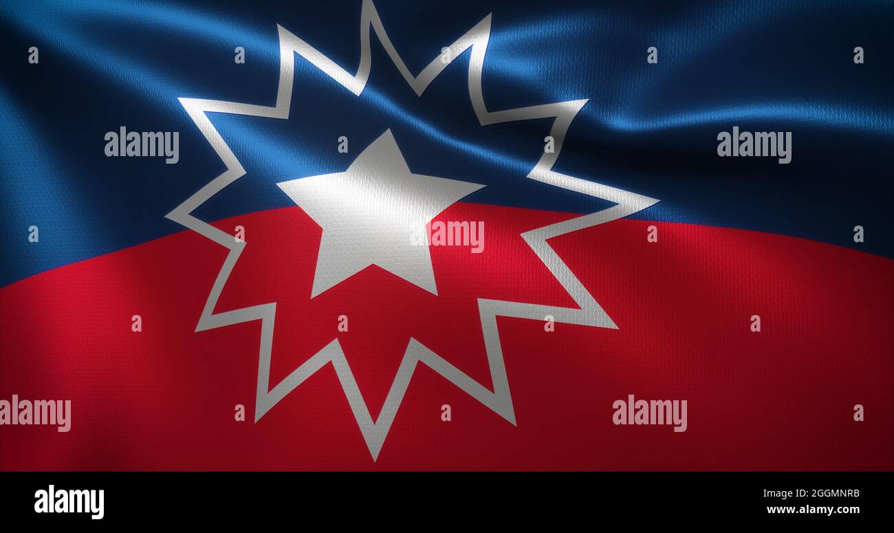 Juneteenth Flag African American Flag With Waving Folds Close Up View 3d Rendering Stock Photo Alamy