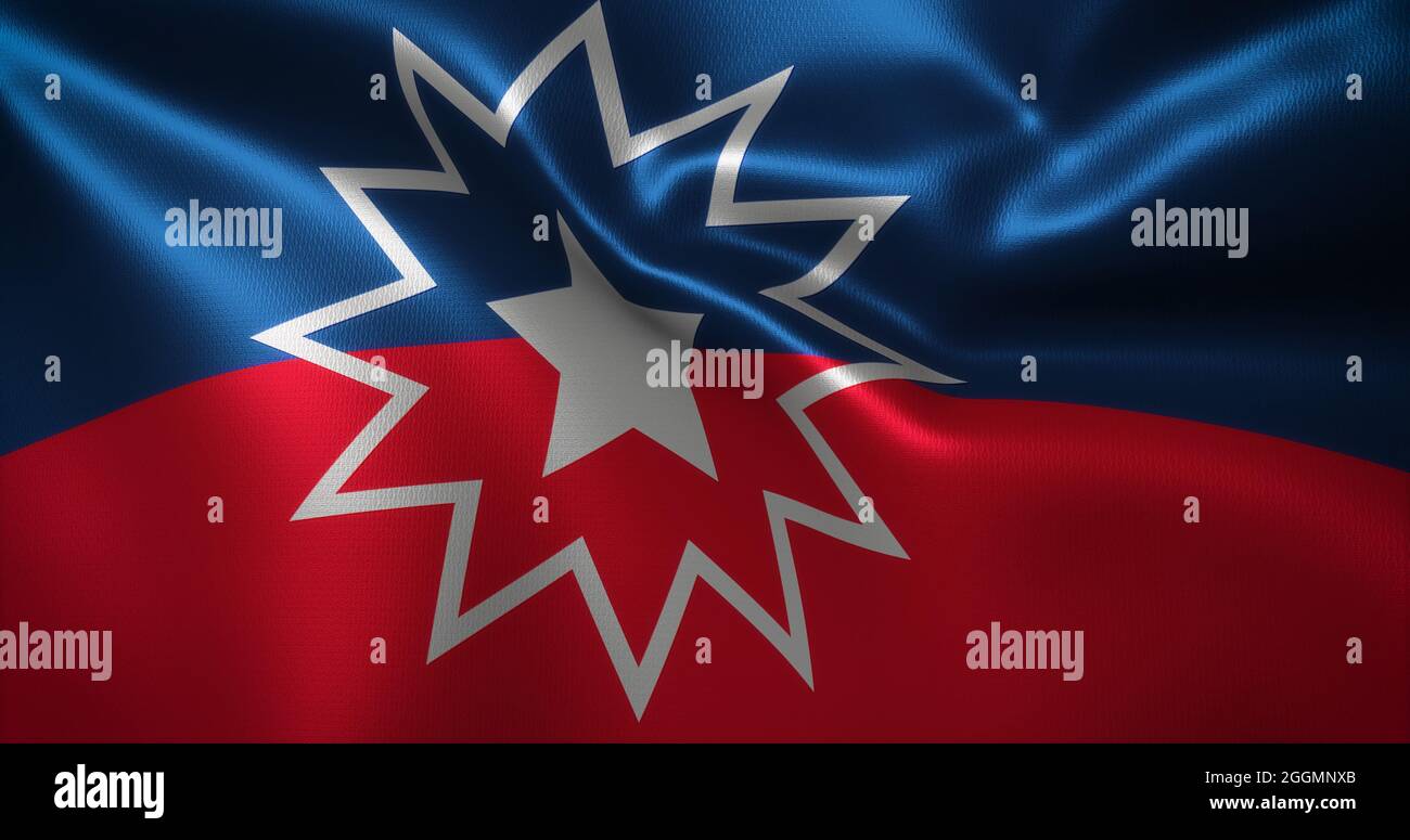 Juneteenth Flag African American Flag With Waving Folds Close Up View 3d Rendering Stock Photo Alamy