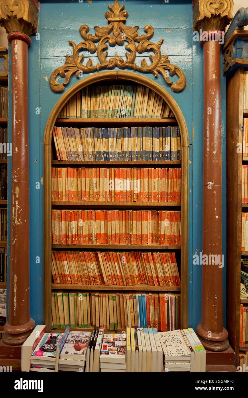 Books for sale in Hay on Wye, Town of Books, Powys, Wales Stock Photo