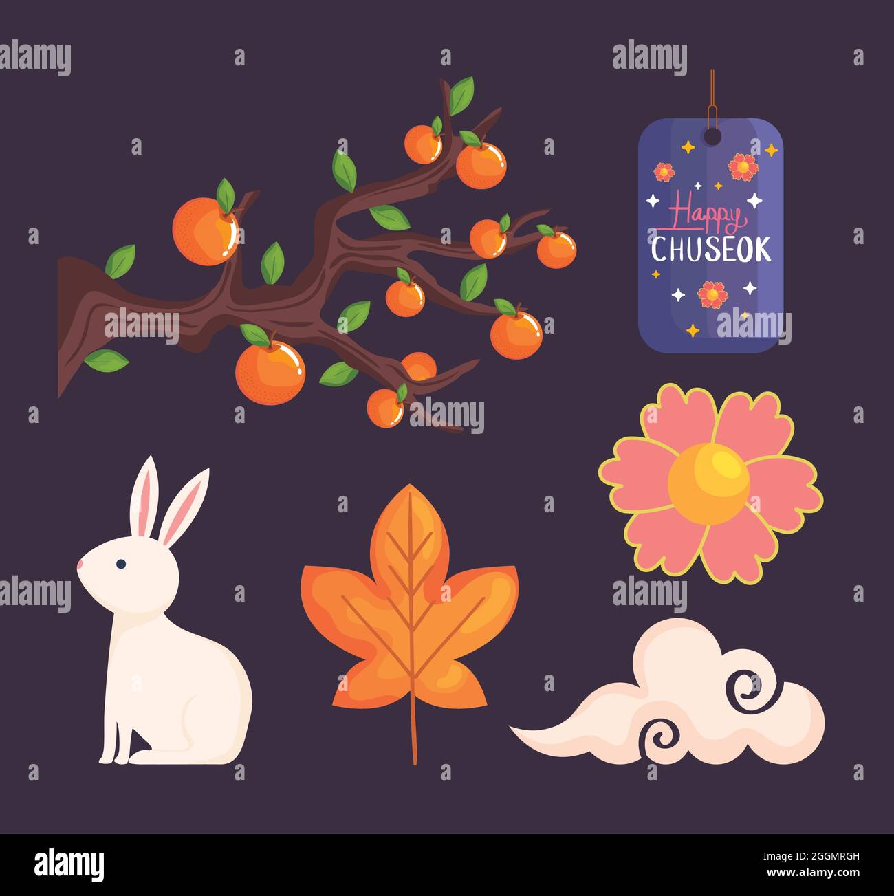 Happy chuseok icon collection Stock Vector Image & Art - Alamy