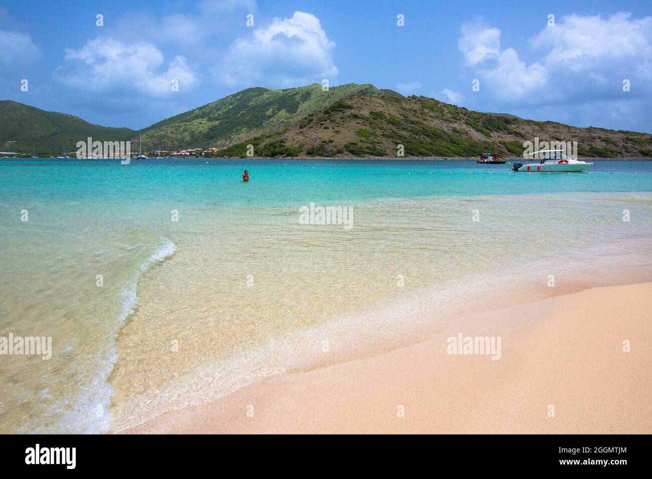 FRENCH WEST INDIES. SAINT MARTIN ISLAND (GUADELOUPE).PINEL ISLAND Stock