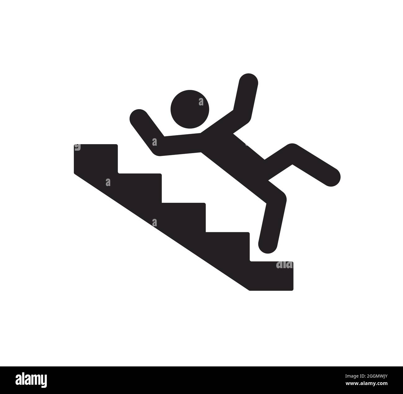 Man On Stair Near To Fall Down Stock Photo, Picture and Royalty Free Image.  Image 17541996.