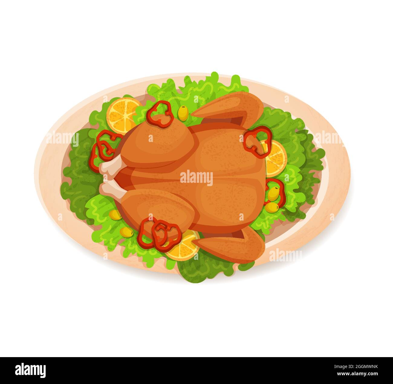Crunchy fried Stock Vector Images - Alamy