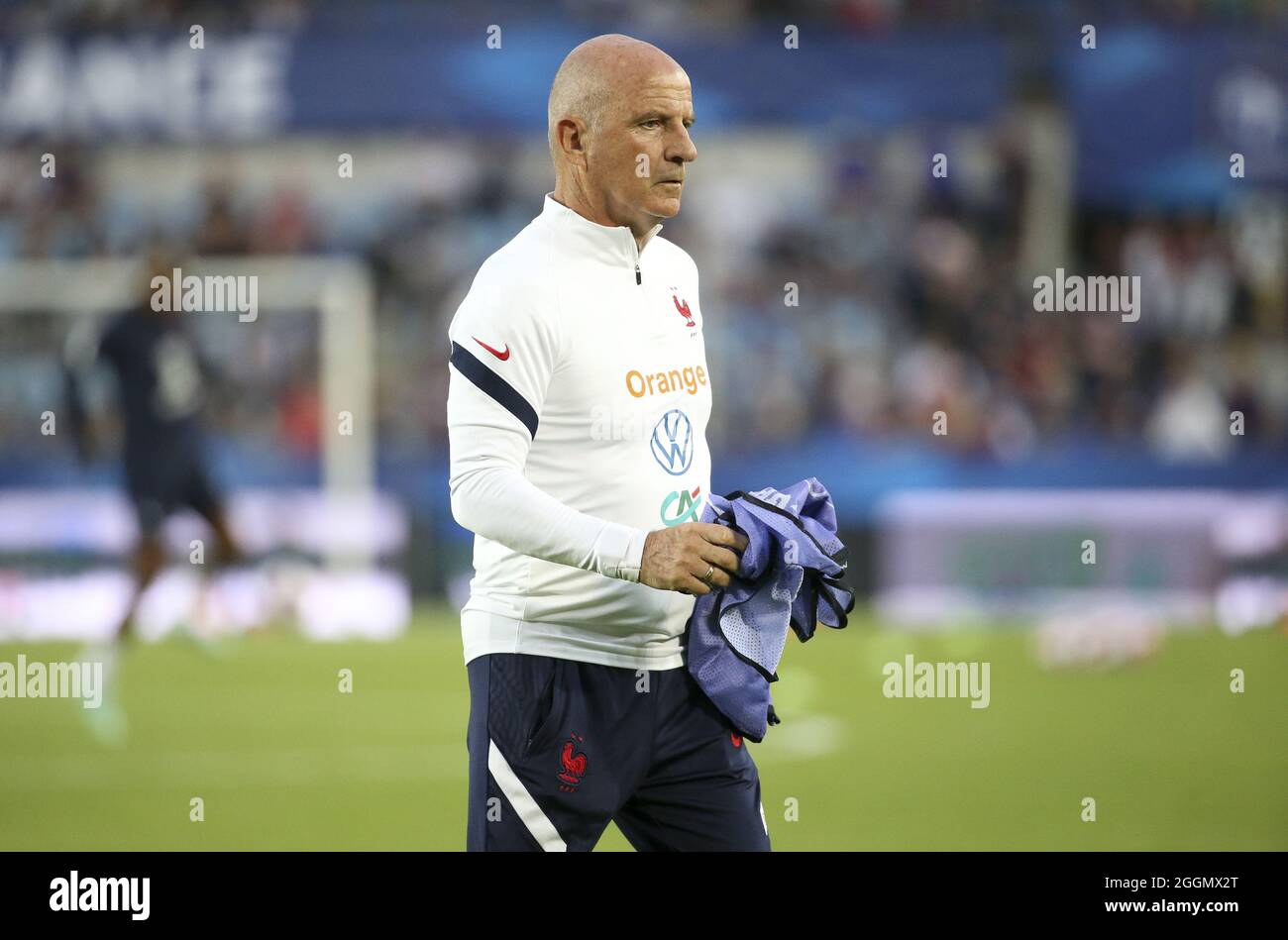 Assistant-coach of Team France Guy Stephan during the FIFA World Cup Qatar 2022, Qualifiers, Group D football match between France and Bosnia and Herzegovina on September 1, 2021 at Stade de La Meinau in Strasbourg, France - Photo Jean Catuffe / DPPI Stock Photo