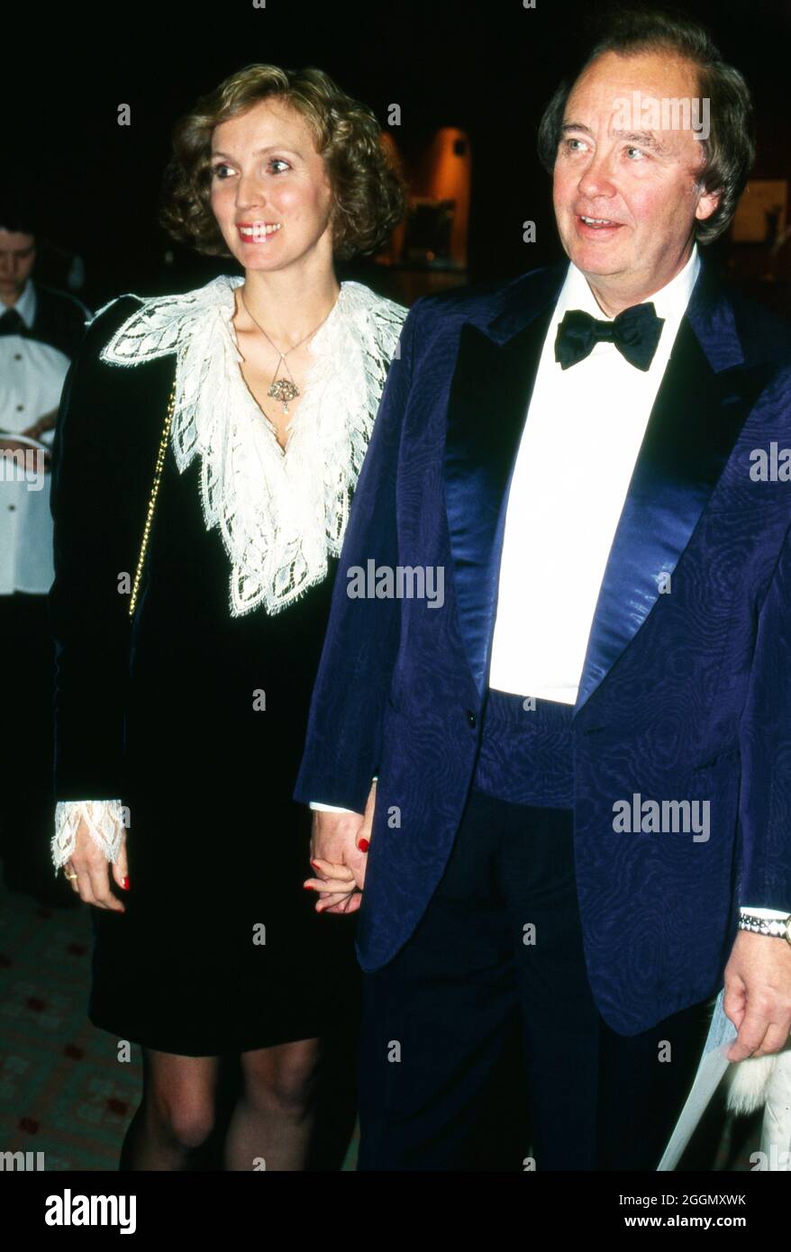 Rene Kollo, deutscher Opernsänger, mit Ehefrau Beatrice, Deutschland um 1993. German opera singer Rene Kollo with wife Beatrice, Germany around 1993. Stock Photo