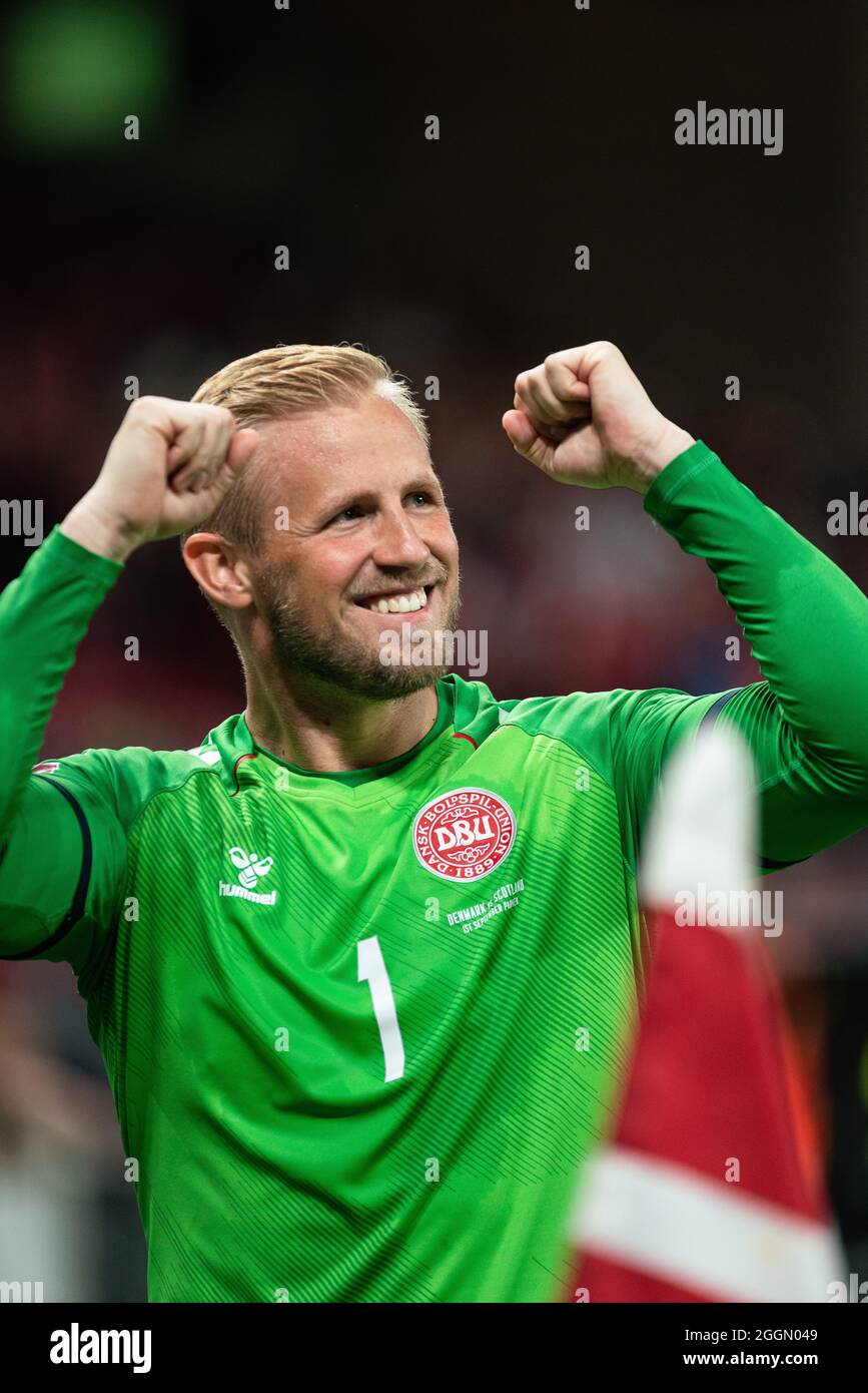 Copenhagen, Denmark. 01st Sep, 2021. Goalkeeper Kasper Schmeichel (1