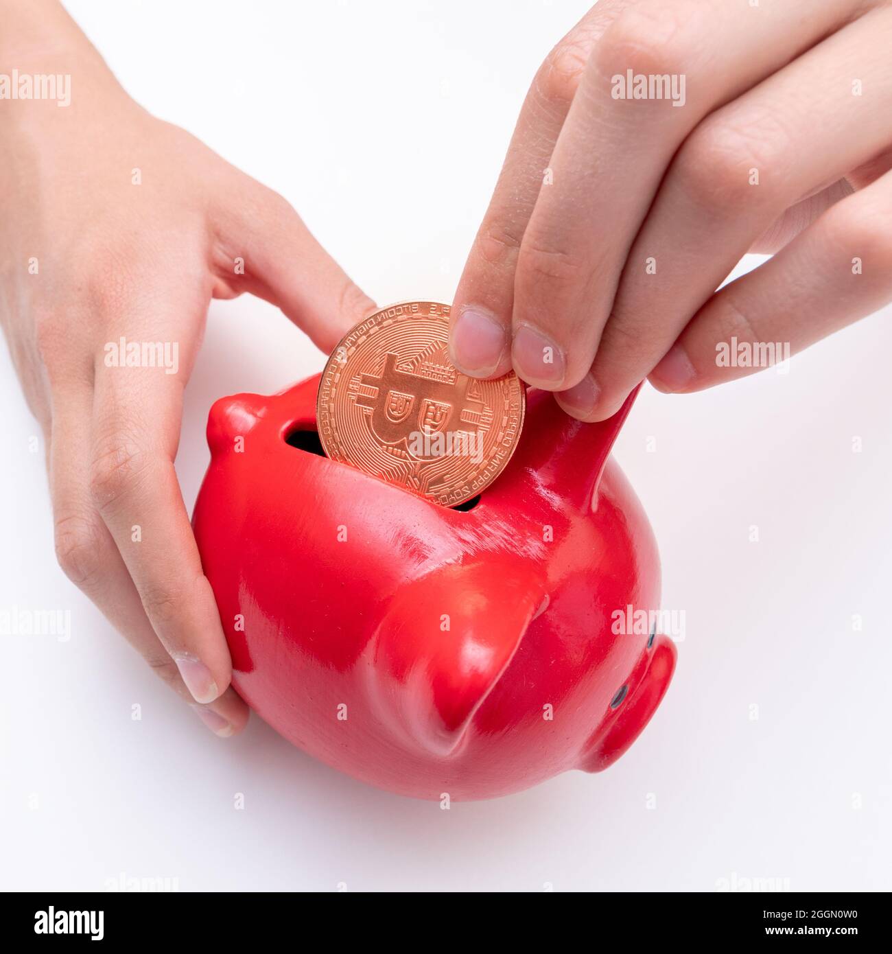 Bitcoin hand hi-res stock photography and images - Alamy