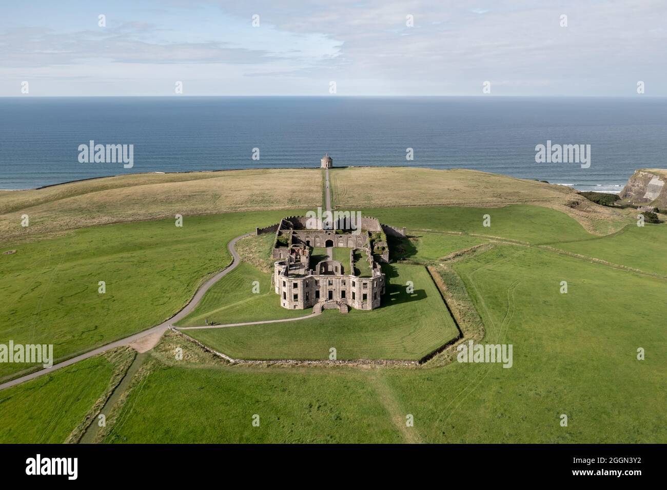 Mussenden Temple and Downhill Demesne Stock Photo