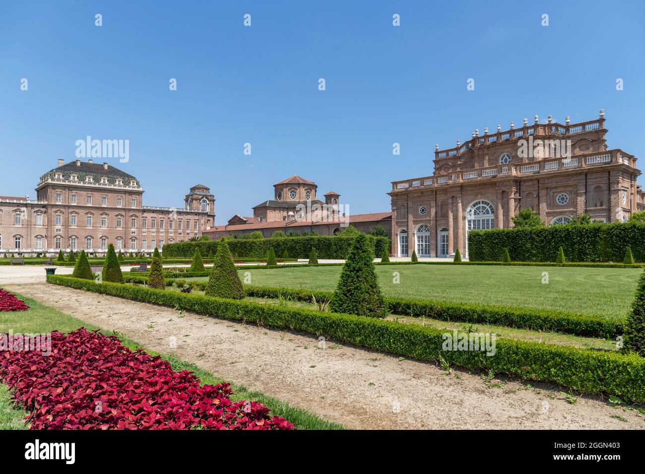 Reggia di Venaria Reale, Savoy royal palace near Turin, Italy, exterior ...