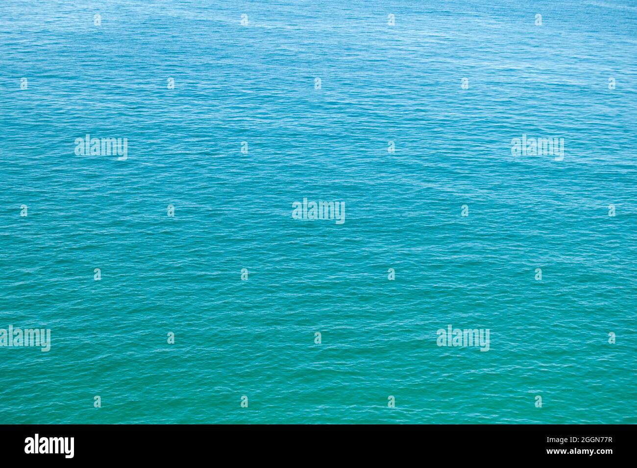 Turquoise water of the Atlantic ocean. Background, wallpaper and design elements Stock Photo
