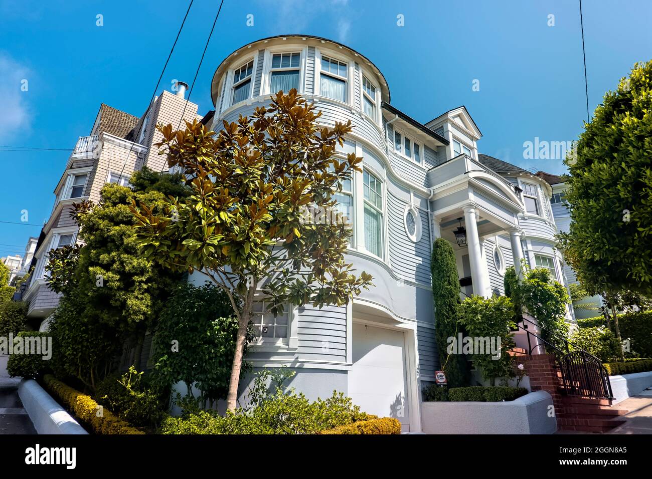 The Victorian home used in Robin Williams’ Mrs. Doubtfire, San Francisco, California, U.S.A