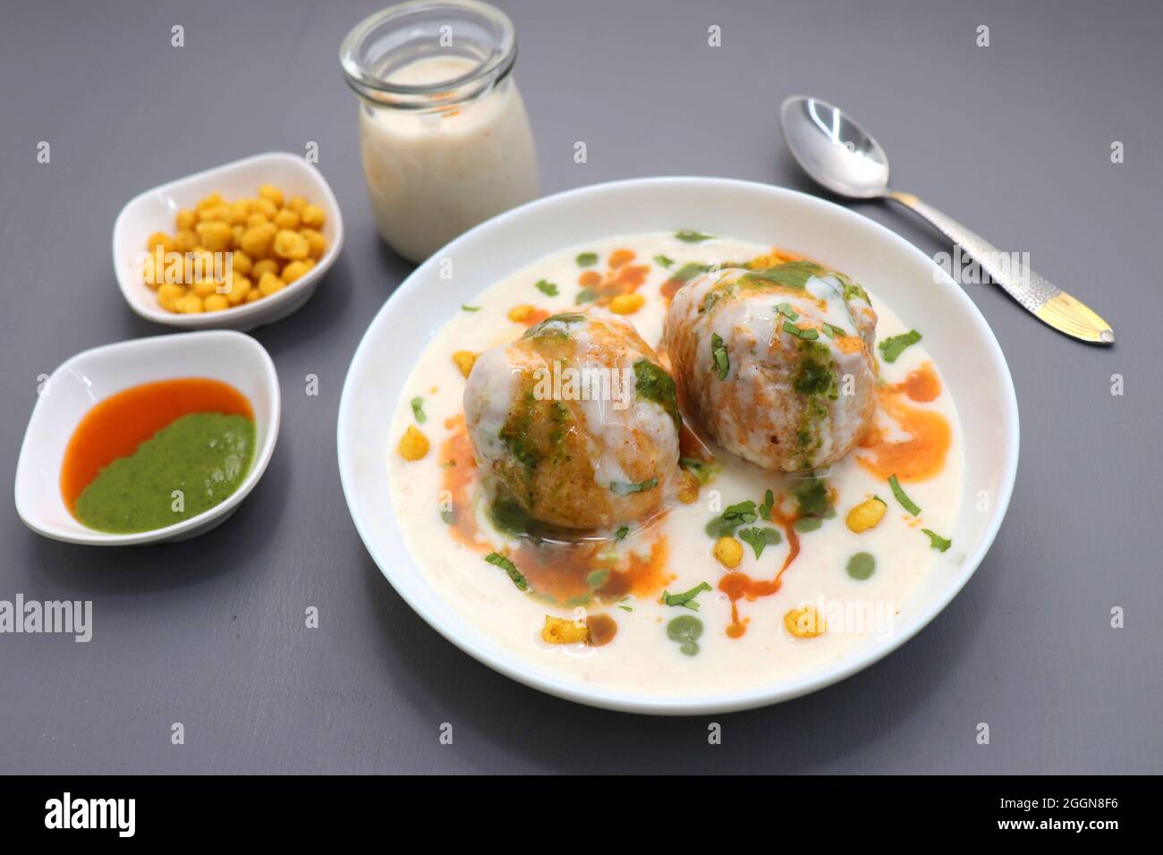 Dahi Bhalla or Dahi Vada is a type of chaat dish from India. It is