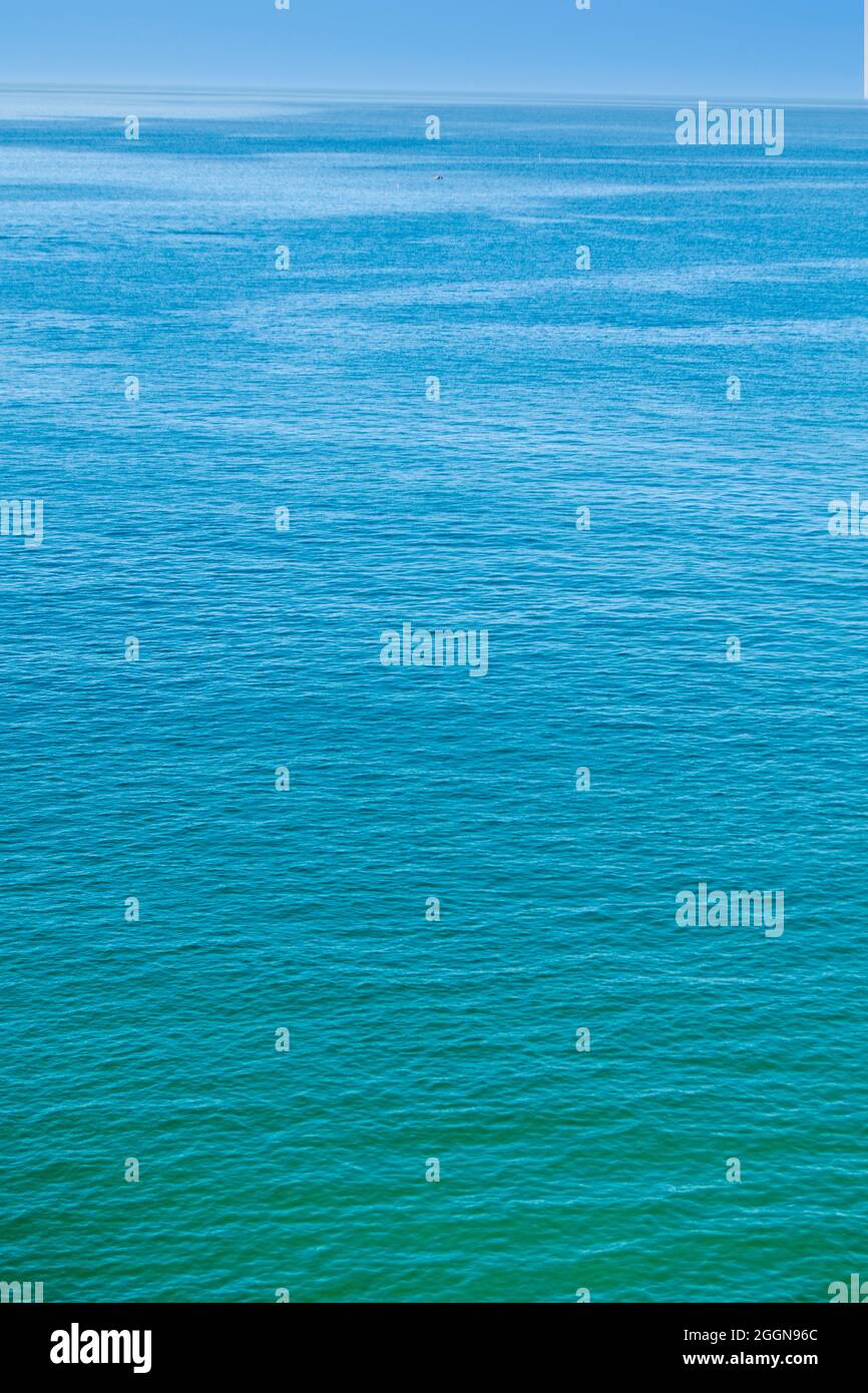Turquoise water of Atlantic Ocean. Background, wallpaper and design elements Stock Photo