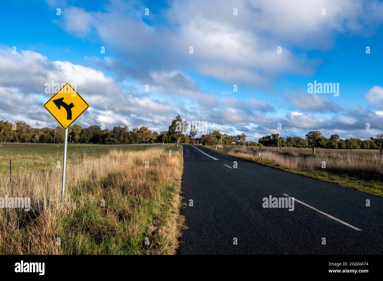 Axedale-Goornong Road, Victoria, Australia Stock Photo