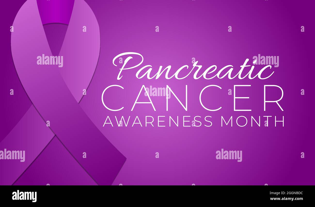 purple-pancreatic-cancer-awareness-month-background-illustration-stock