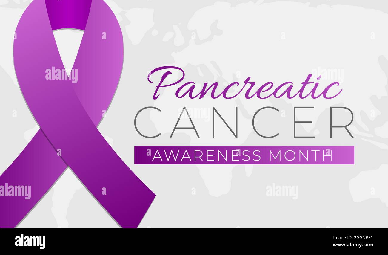 Pancreatic Cancer Awareness Month Background Illustration Banner Stock ...