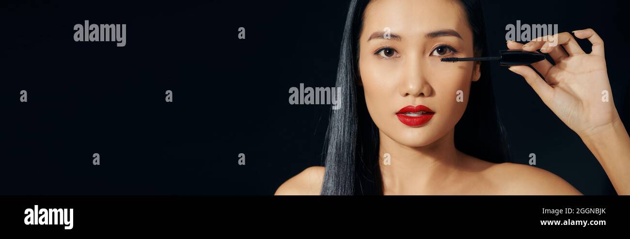 Portrait of Beautiful Young Woman posing in studio Stock Photo - Alamy