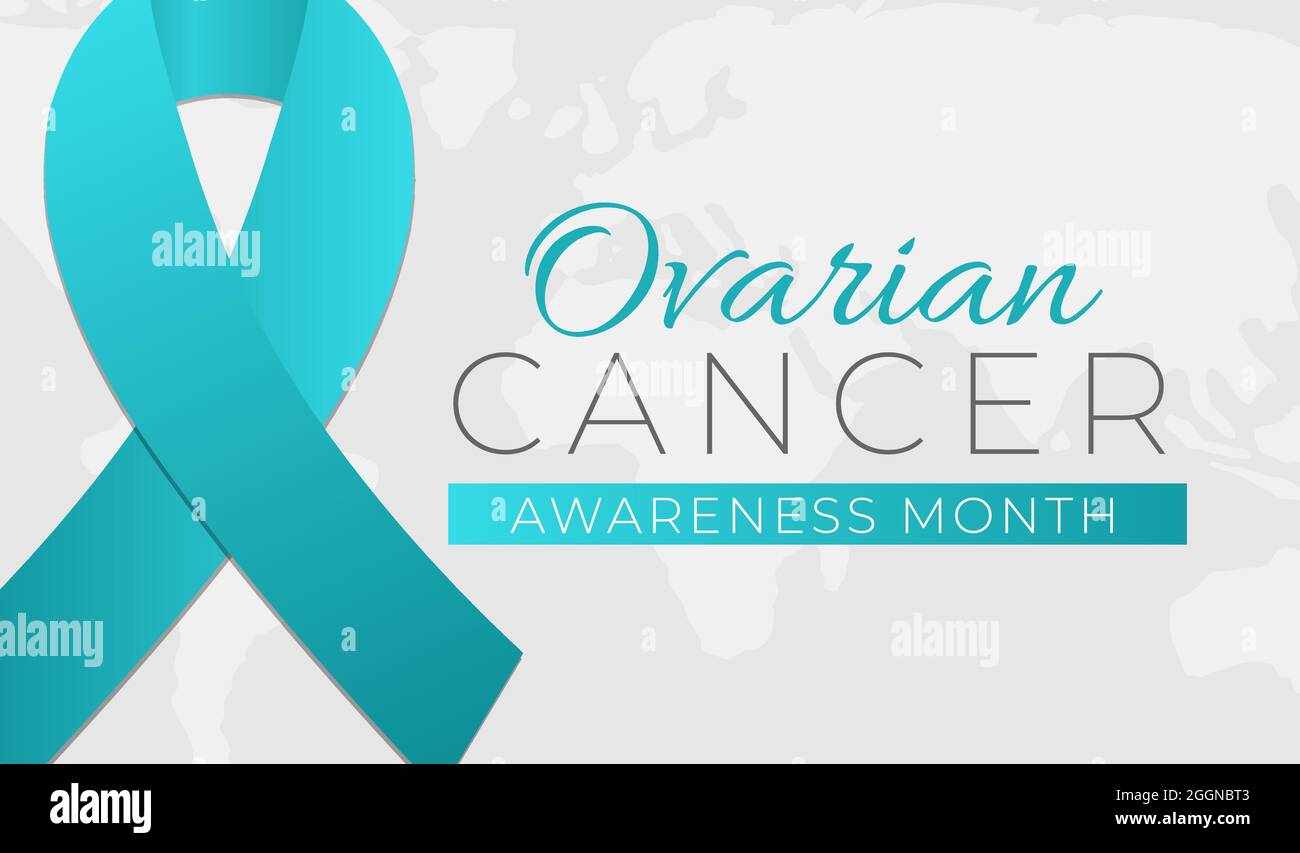 Ovarian Cancer Awareness Month Background Illustration Banner Stock ...