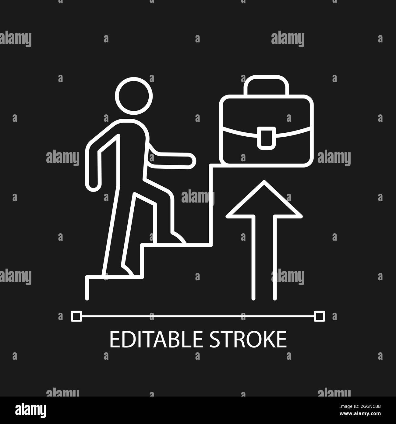 Promotion white linear icon for dark theme Stock Vector Image & Art - Alamy