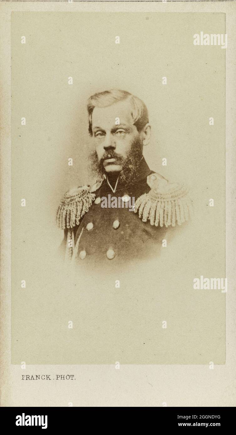 Portrait of Count Dmitry Alekseyevich Milyutin (1816-1912). Museum: PRIVATE COLLECTION. Author: Franck (François Gobinet de Villechole). Stock Photo