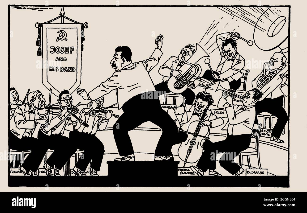 Russian propaganda concert. Museum: PRIVATE COLLECTION. Author: Leendert Jurriaan Jordaan. Stock Photo