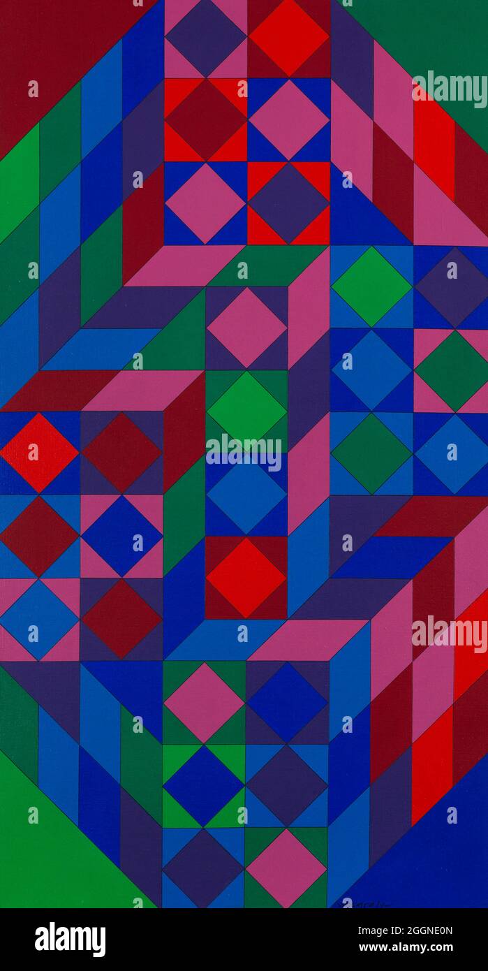 LLA. Museum: PRIVATE COLLECTION. Author: VICTOR VASARELY. Stock Photo
