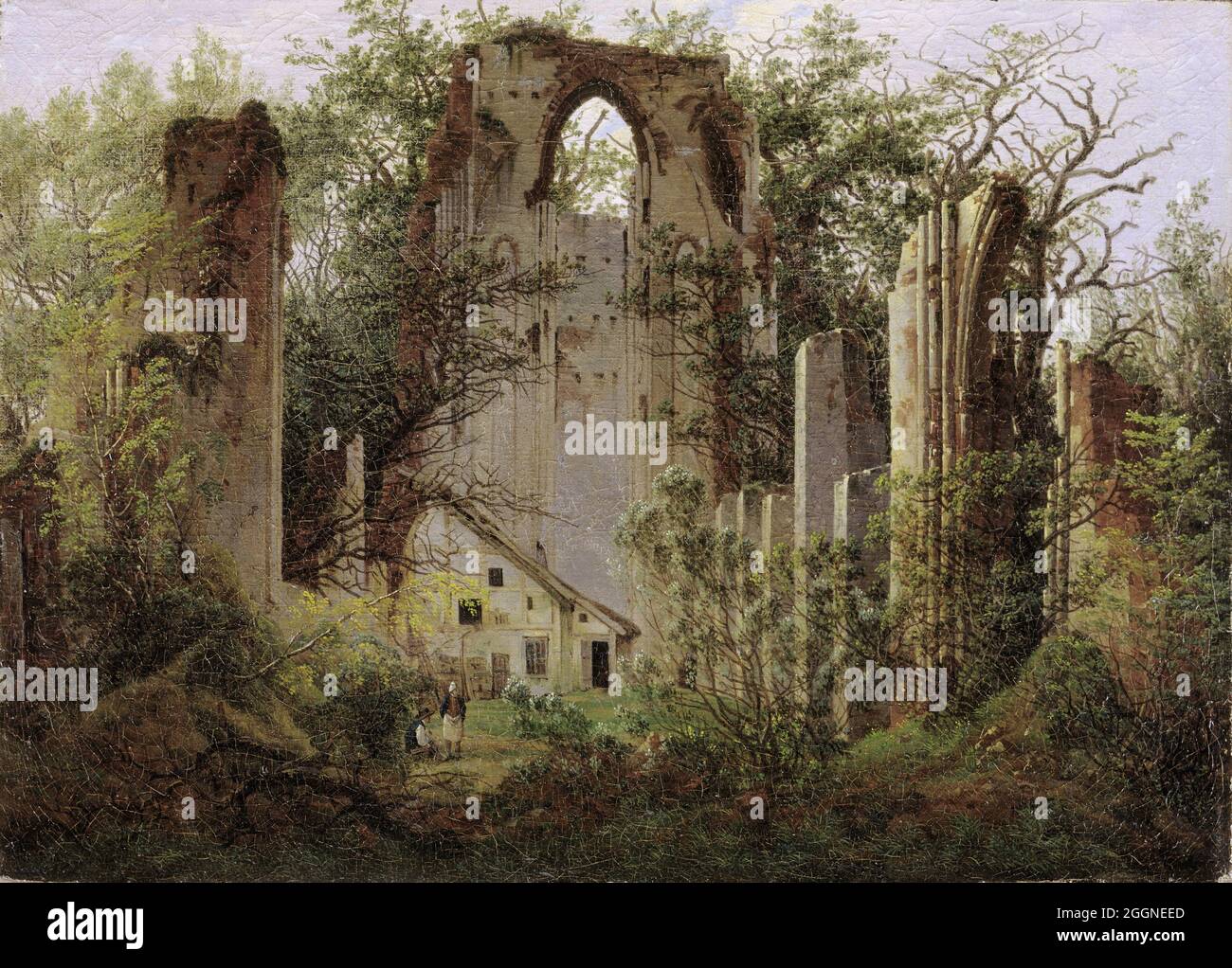 Monastery ruin Eldena near Greifswald. Museum: Staatliche Museen ...