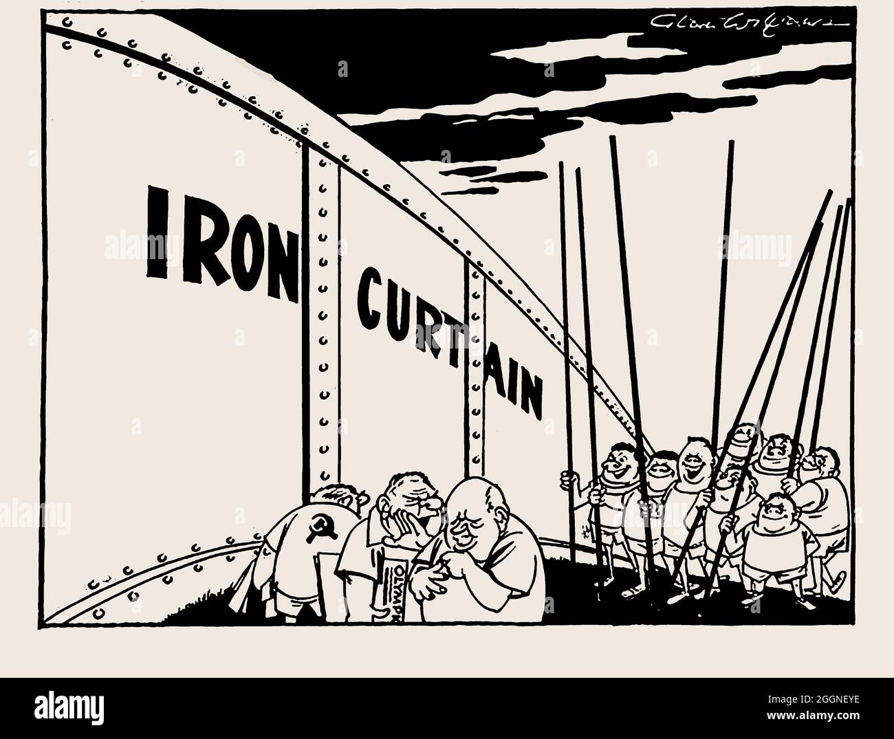 The Iron Curtain. Museum: PRIVATE COLLECTION. Author: Glan Williams Stock  Photo - Alamy