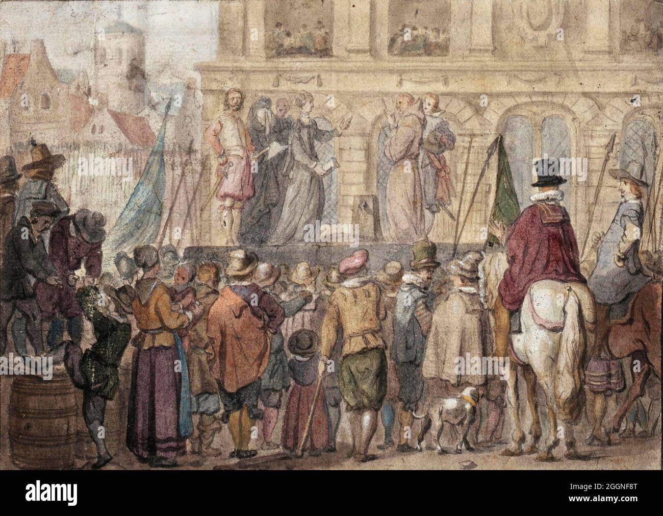 The Execution of Lady Jane Grey. Museum: MUSEO NACIONAL DE SAN CARLOS. Author: ANONYMOUS. Stock Photo