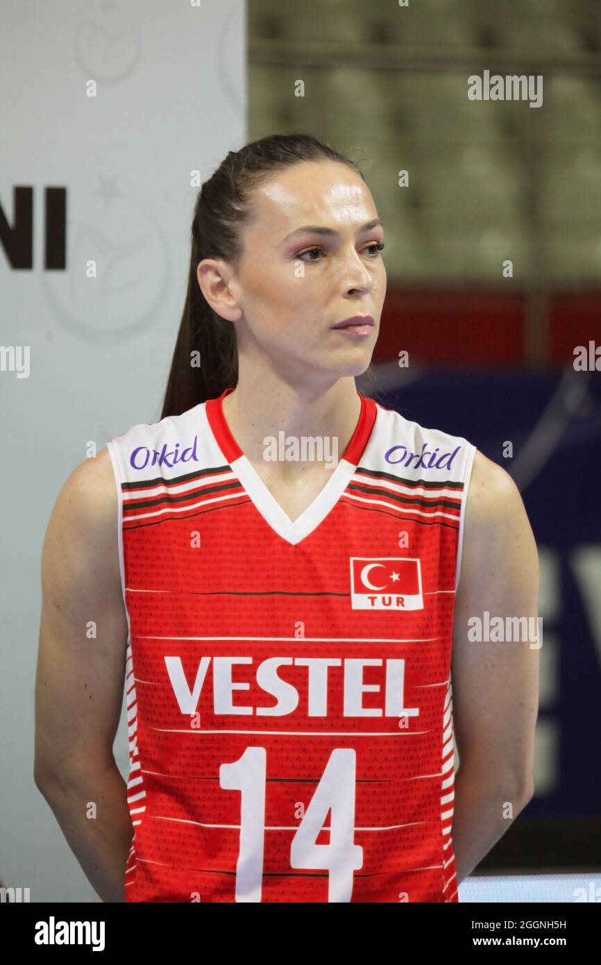 13-08-2021 Istanbul-Turkey: Turkey Volleyball Women's National Team Player  Eda Erdem Stock Photo - Alamy