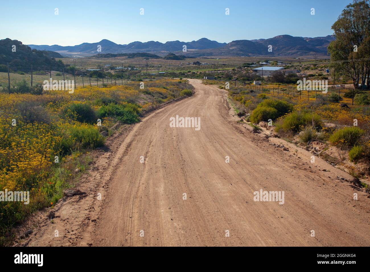 Winding sand road through hi-res stock photography and images - Alamy