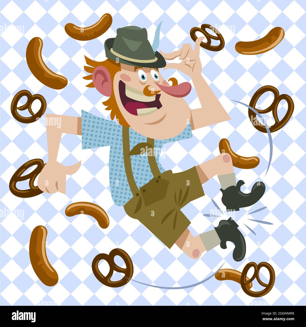 Flat oktoberfest illustration Vector illustration Stock Vector Image ...