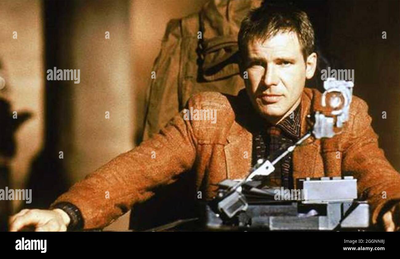 BLADE RUNNER 1982 Warner Bros film with Harrison Ford Stock Photo