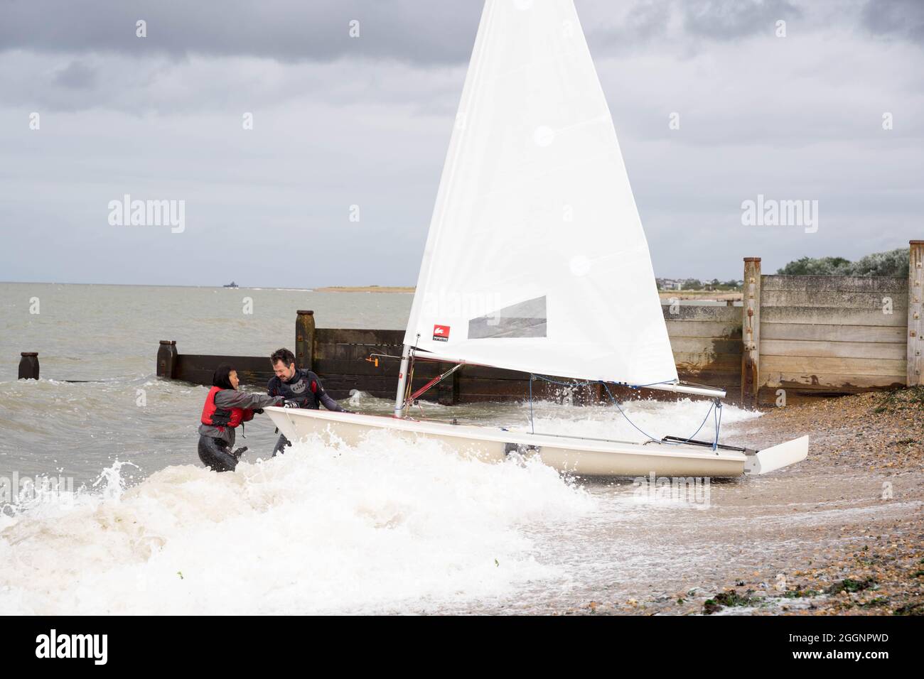 Sailing race at Tankerton Kent England Stock Photo Alamy