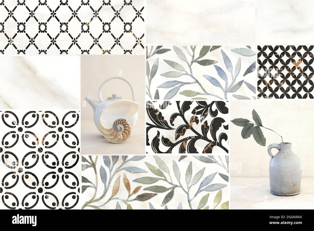 Digital colorful wall tile design for washroom and kitchen. Marble