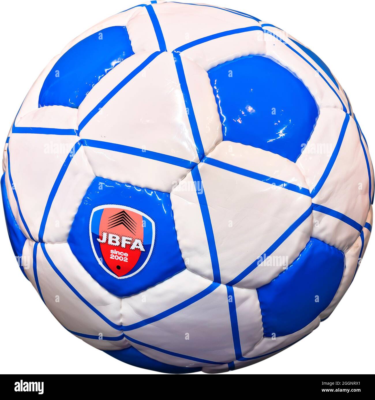 Clipping isolated image of a soccer ball specially made for blind