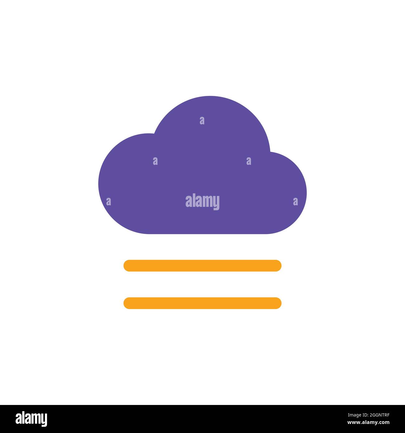 Fog and cloud vector glyph icon. Meteorology sign. Graph symbol for ...
