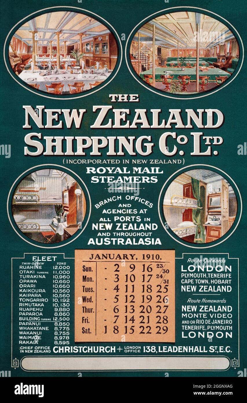 New Zealand Shipping Company High Resolution Stock Photography And Images Alamy
