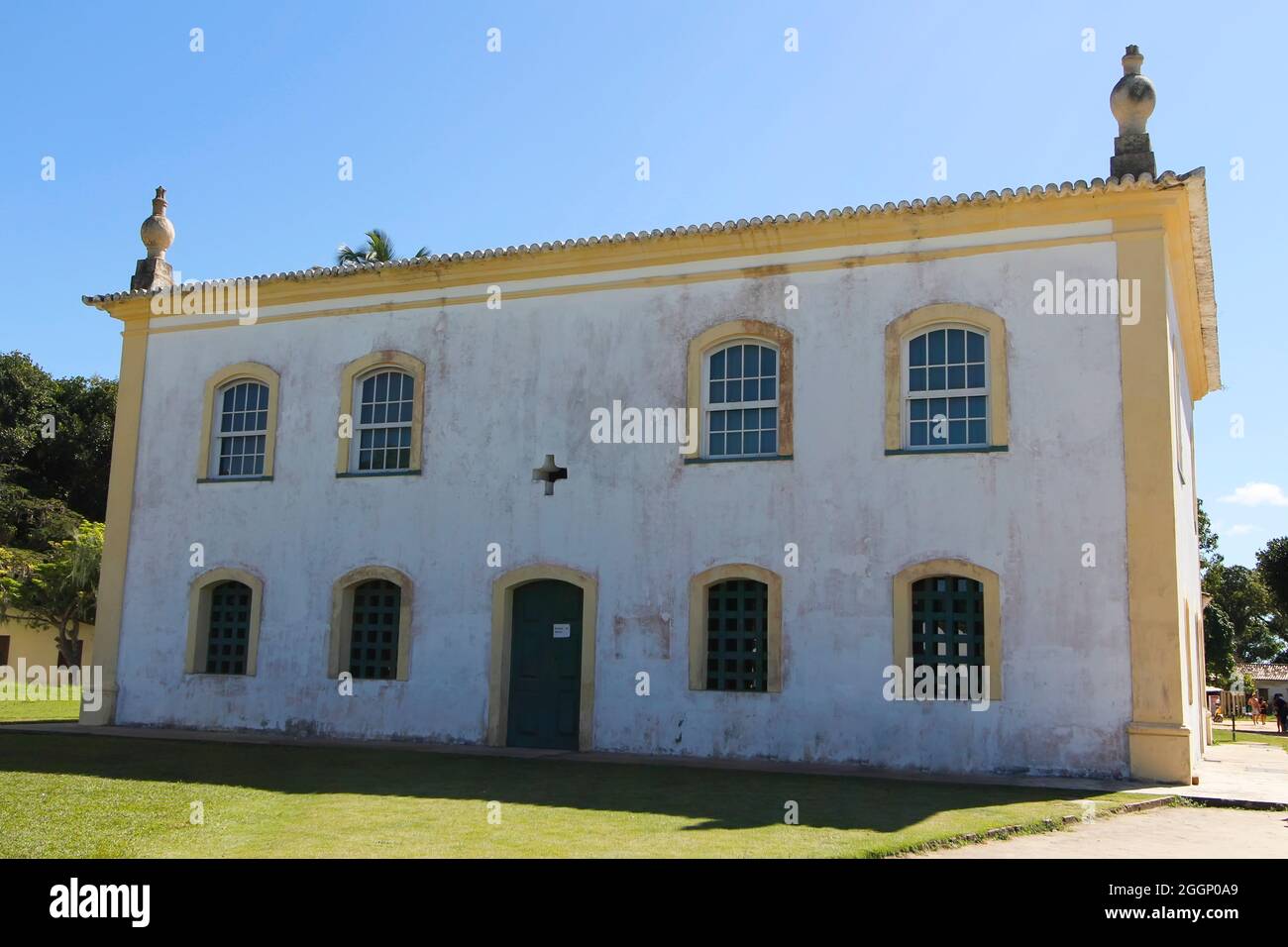 Porto Seguro, Bahia, Brazil - July 18, 2021: Chamber House and Jail in the historic center of Porto Seguro, Bahia Stock Photo