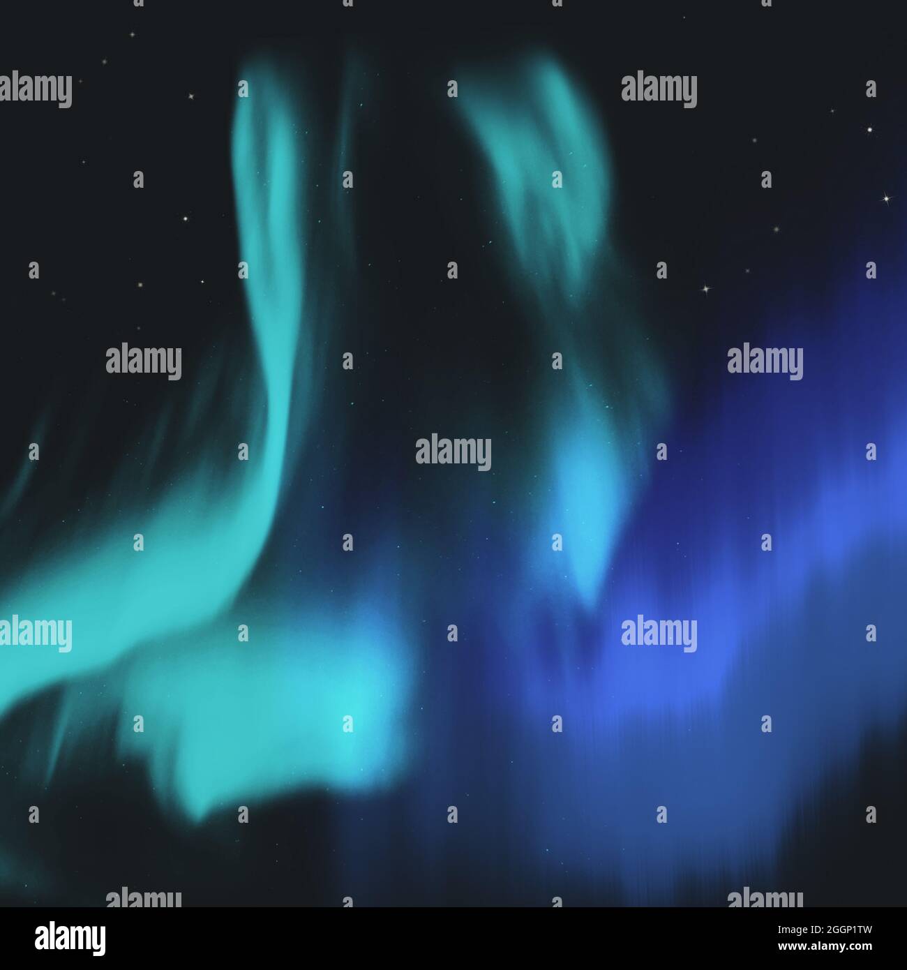 Beautiful northern lights in the night sky Stock Photo - Alamy