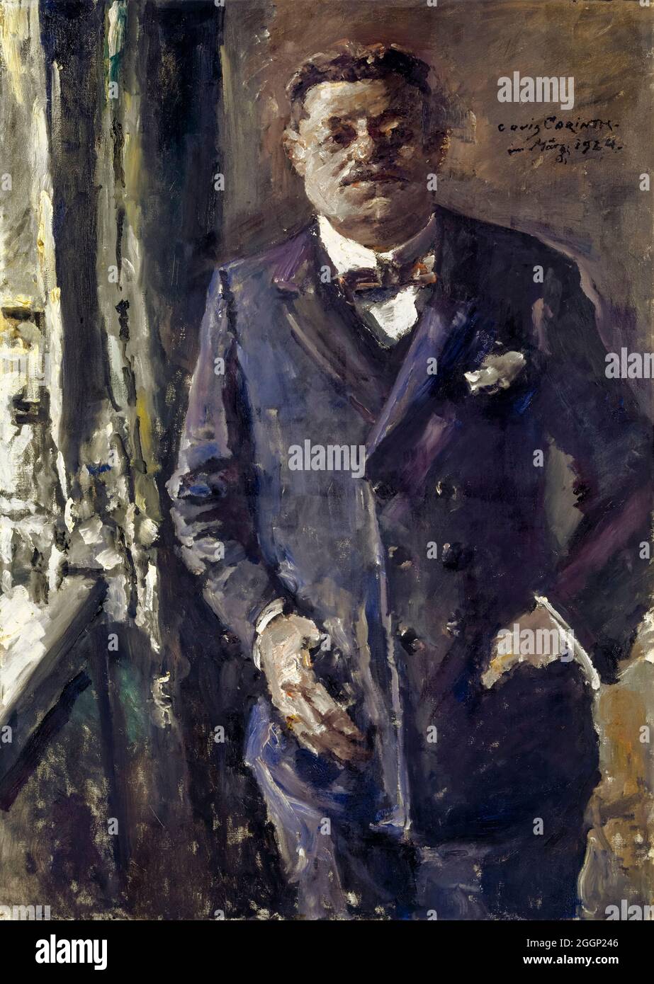 Reichs President, Friedrich Ebert, portrait painting by Lovis Corinth, 1924 Stock Photo