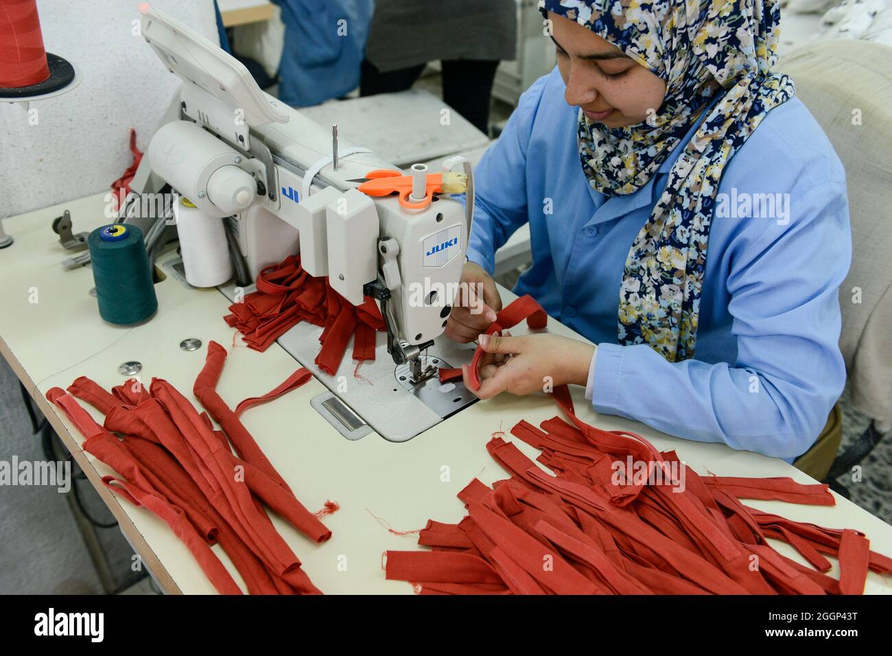 EGYPT, Bilbeis, Sekem organic farm, organic textile production
