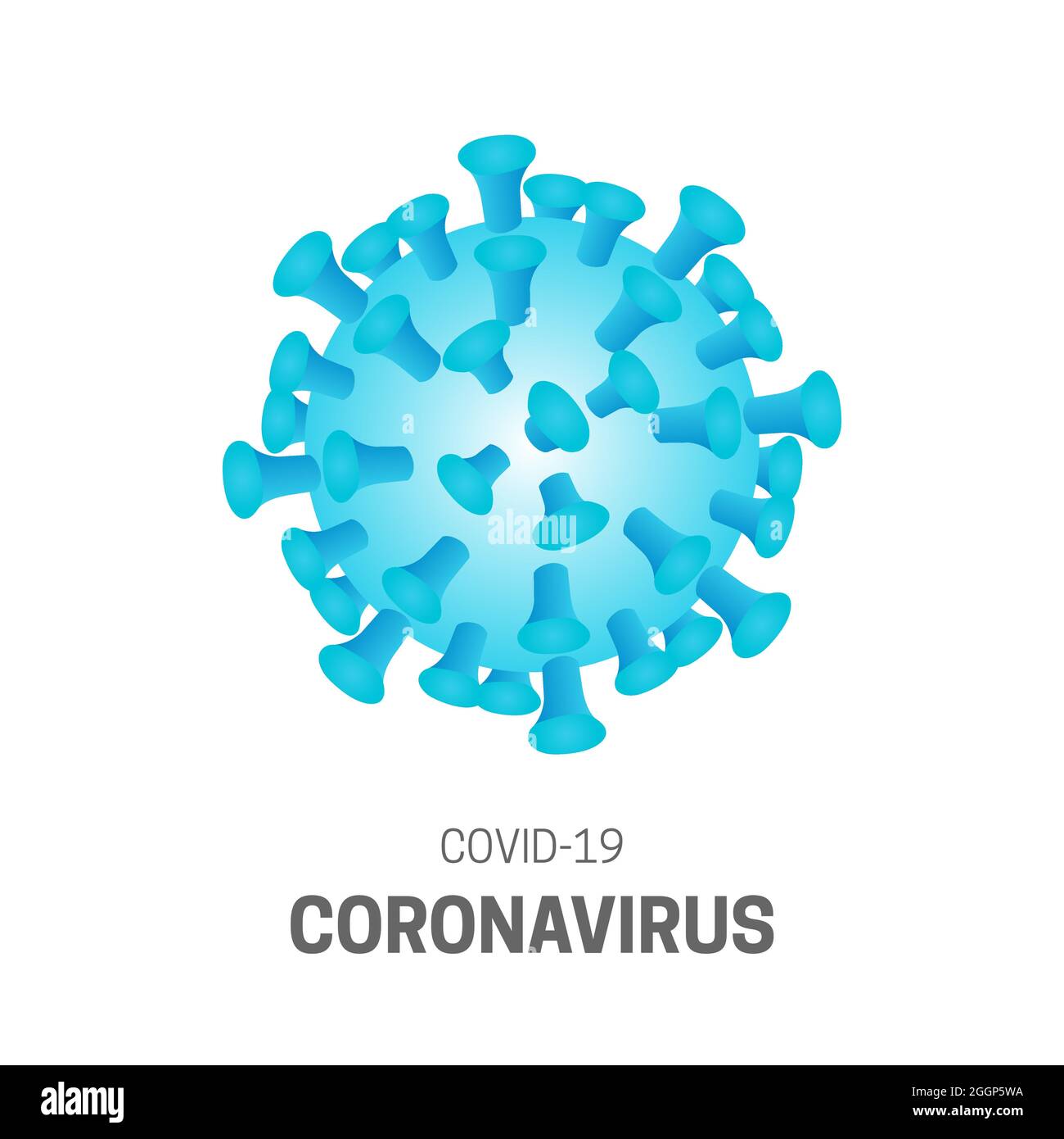 Coronavirus Isolated on White Background Stock Vector Image & Art - Alamy