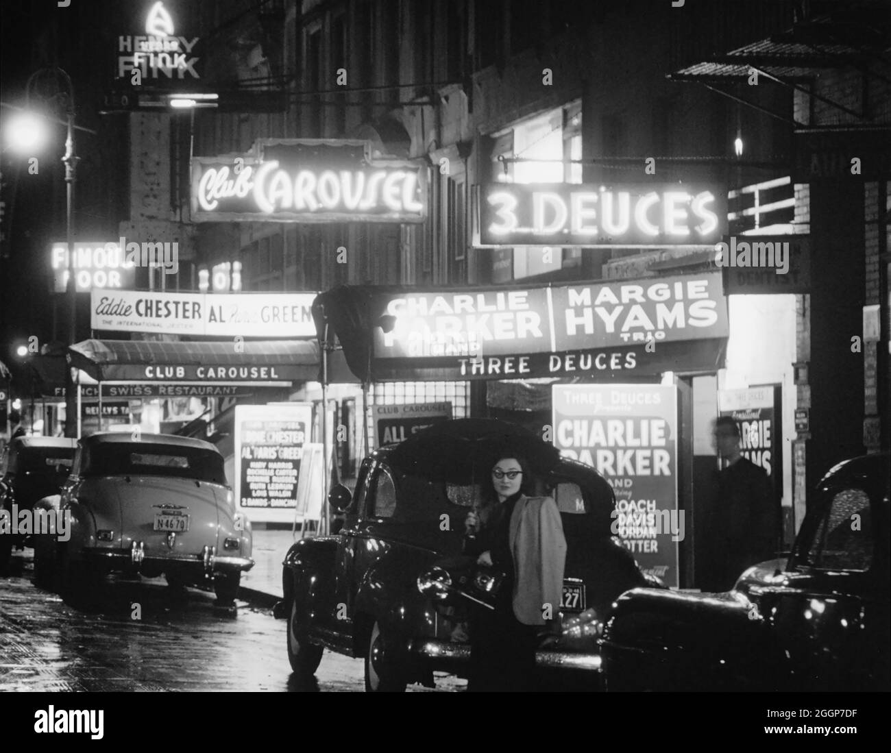 52nd Street, New York, NY, ca 1948. Stock Photo