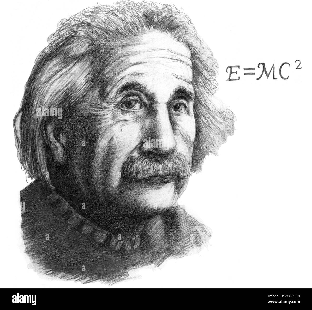 Albert Einstein (March 14, 1879 - April 18, 1955) was a German-born theoretical physicist. Stock Photo