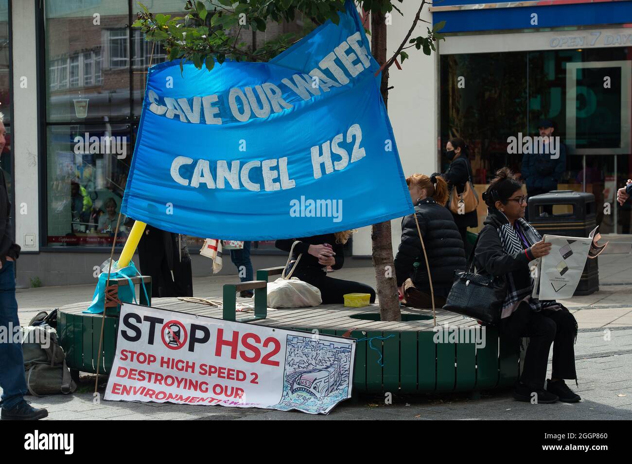 Hs2 Line Protests Hs2 routewide roadshow hi-res stock photography and images - Alamy
