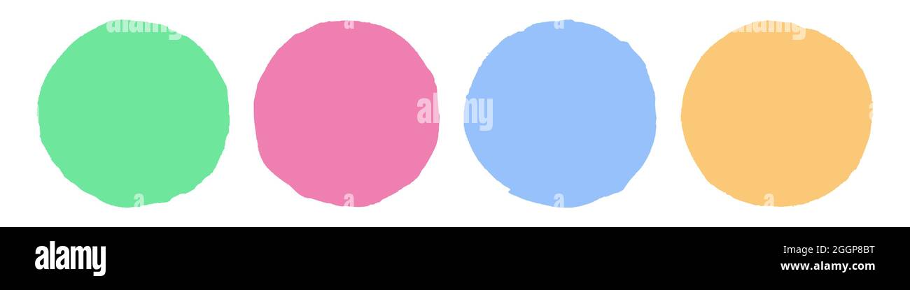 Brush Circle Logo Template Vector Stock Vector Image & Art - Alamy