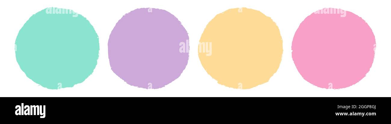 Brush Circle Logo Template Vector Stock Vector Image & Art - Alamy
