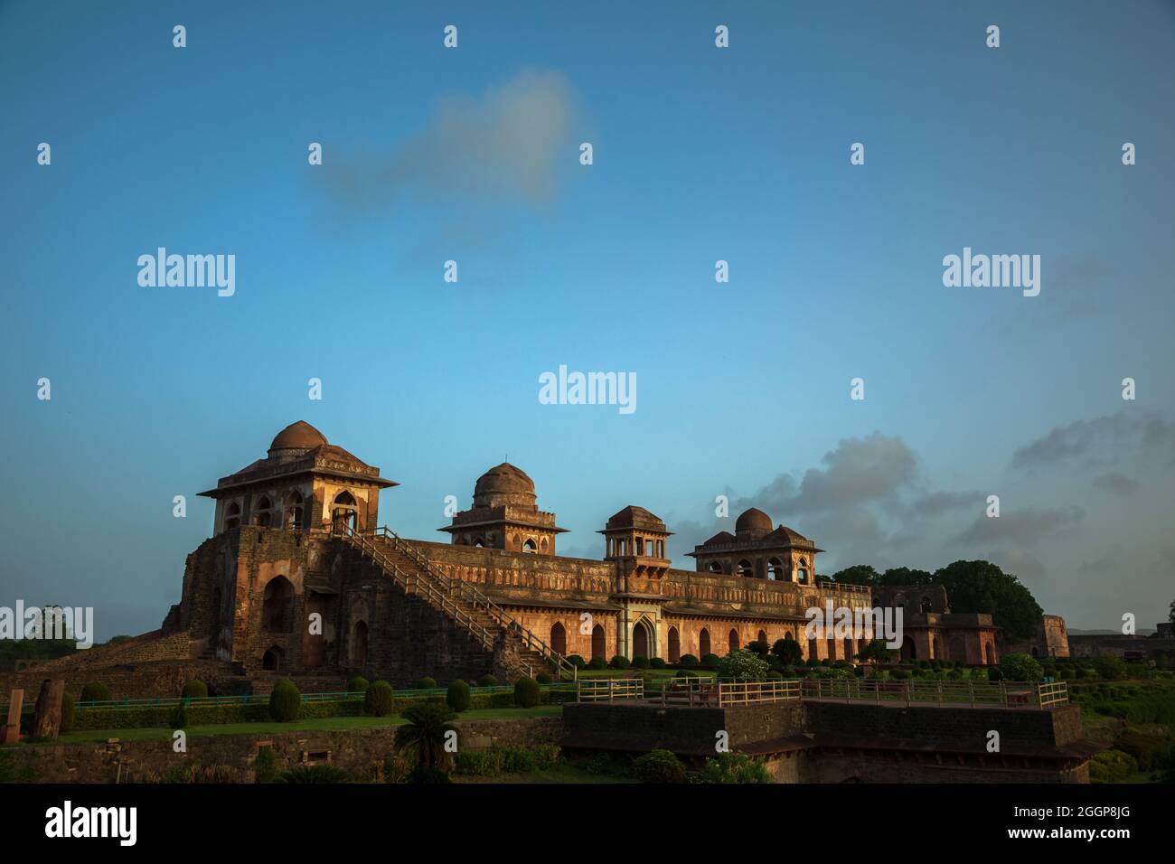 Jahaz Mahal royal complex, Mandu, Madhya Pradesh, India Stock Photo